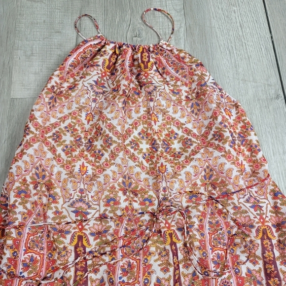 Banana Republic Ramie Backless Maxi Dress Paisley Print - Picture 5 of 8
